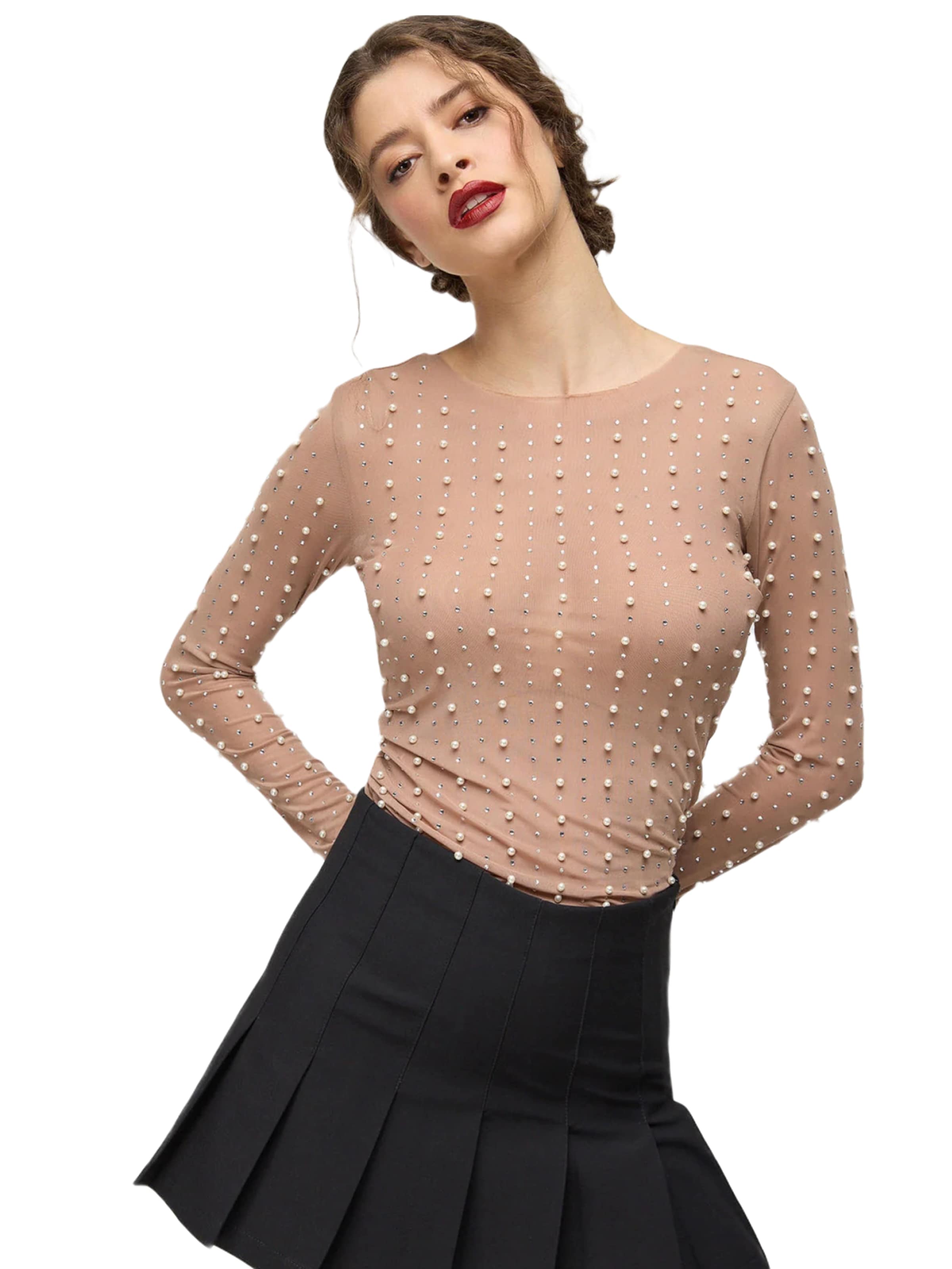 No Matter What Shirt in Beige