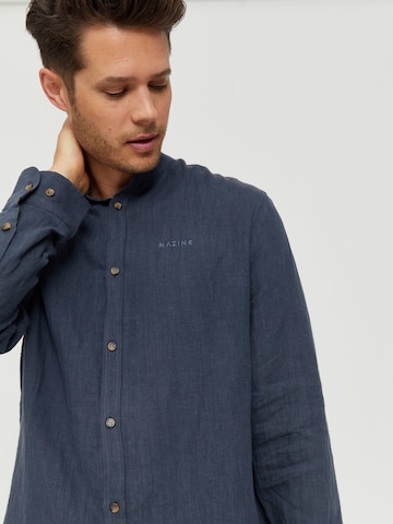 mazine Regular fit Button Up Shirt ' Altona ' in Blue