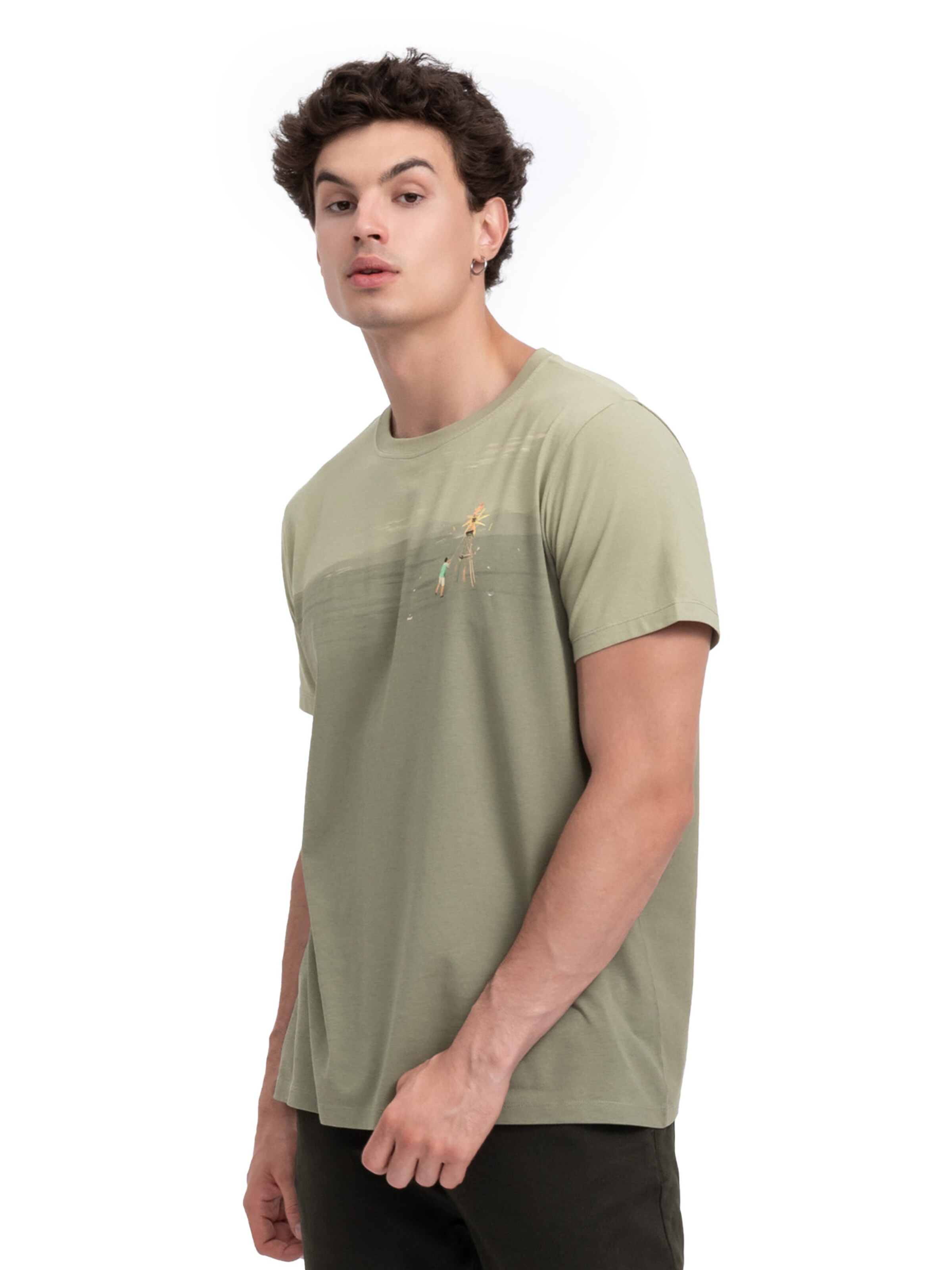 T-Shirt 'Delirium' Kaft en gris : devant