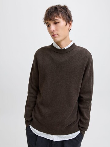 JACK & JONES Sweater 'Blamilano' in Brown