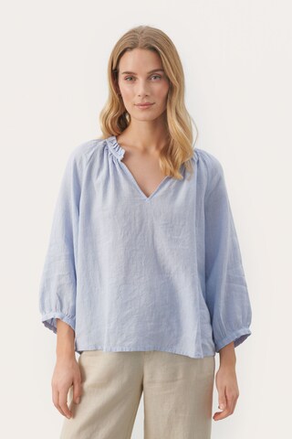Part Two Blouse 'Elody' in Blauw: voorkant