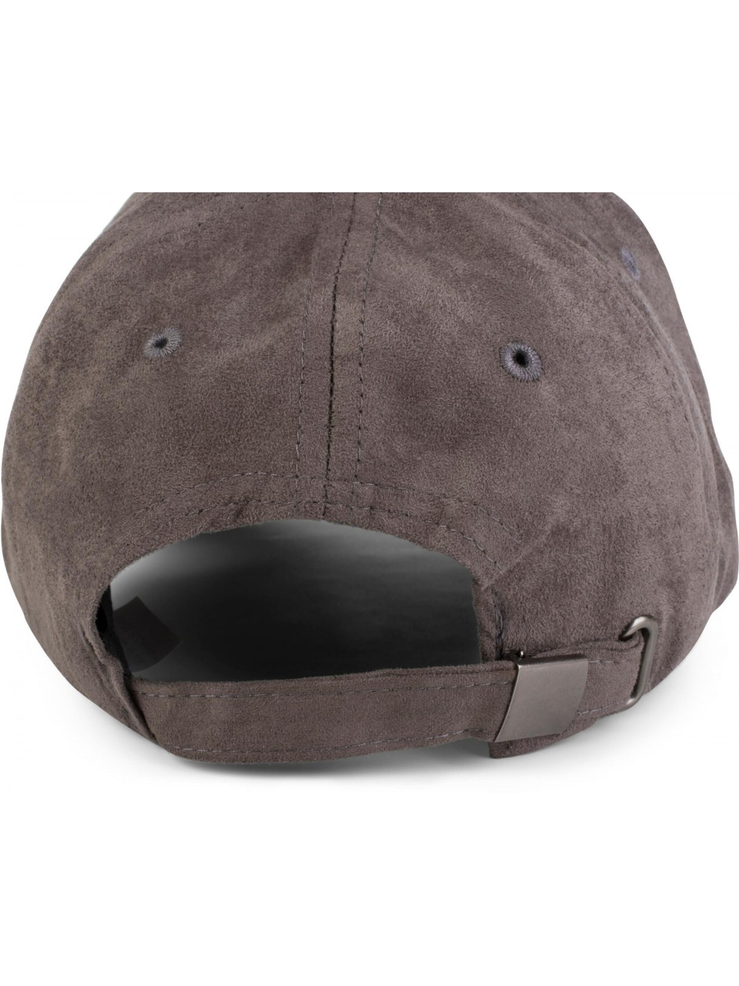 styleBREAKER Cap 'Cap in Wildleder Optik' in Grey