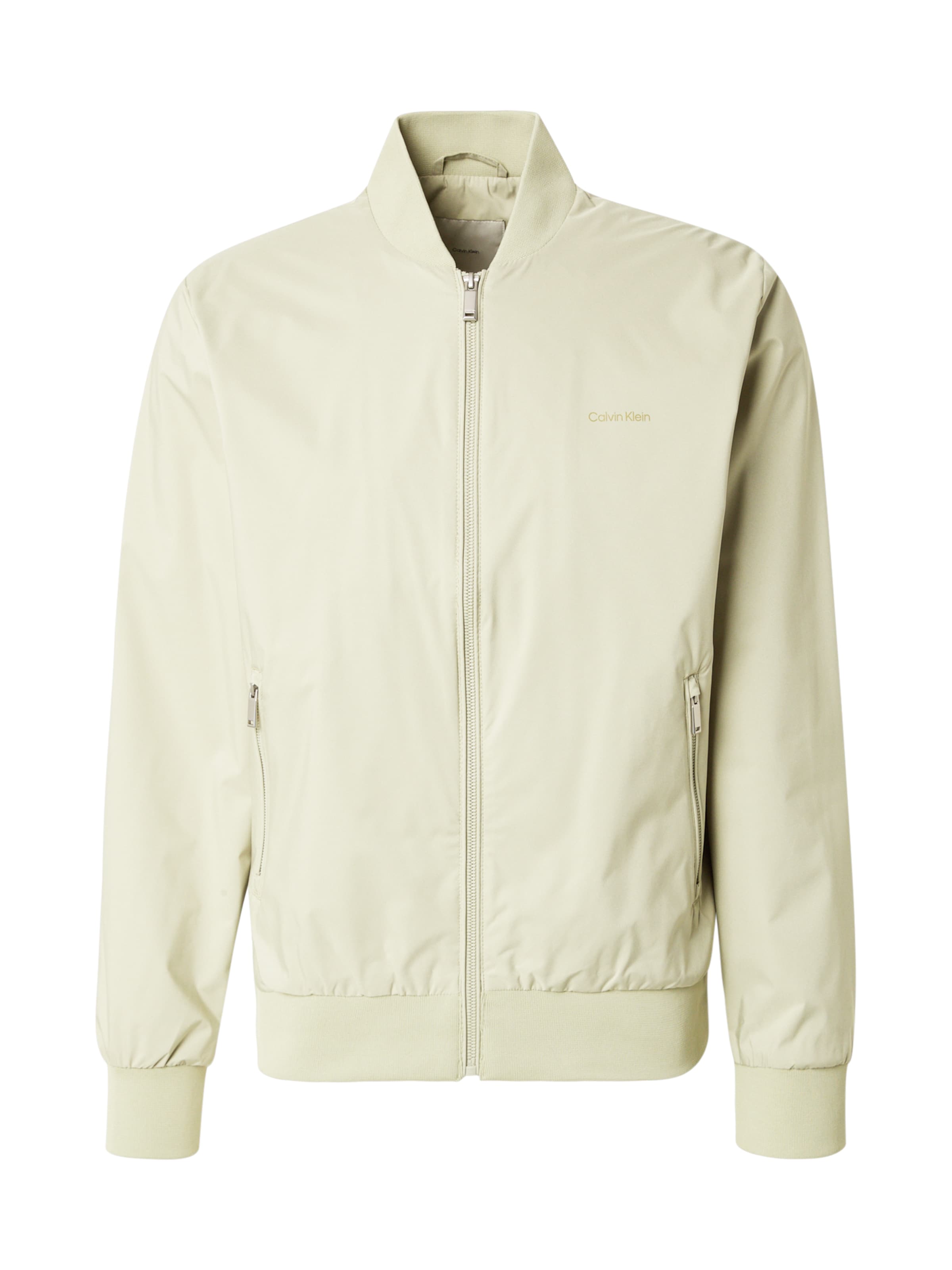 Calvin Klein Φθινοπωρινό και ανοιξιάτικο μπουφάν 'MATTE' σε γκρι: μπροστά