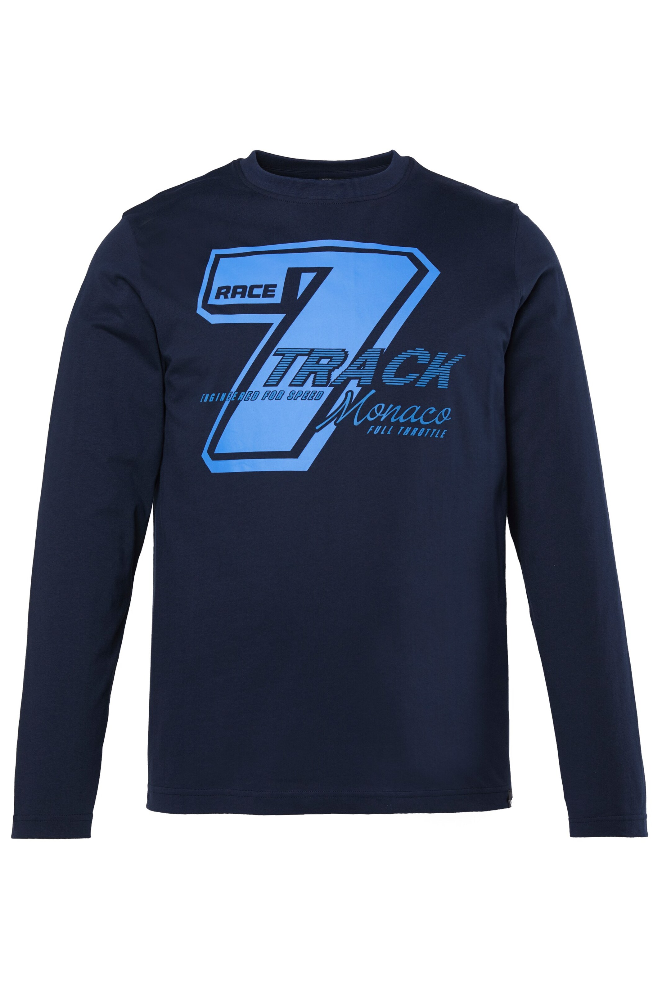 Men Plus Shirt in Blue: front