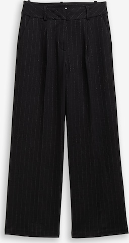 TOM TAILOR Loose fit Trousers in Black: front