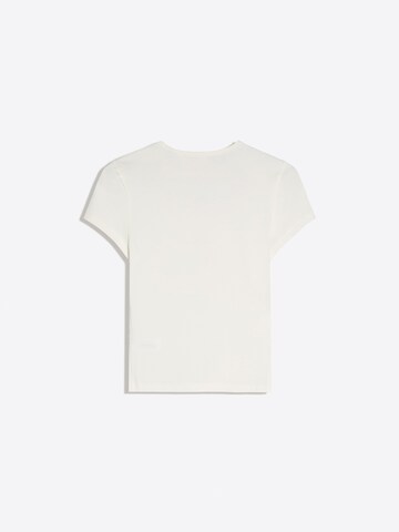 Bershka Tričko – bílá