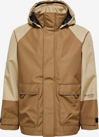 SELECTED HOMME Winterjacke in Beige: predná strana