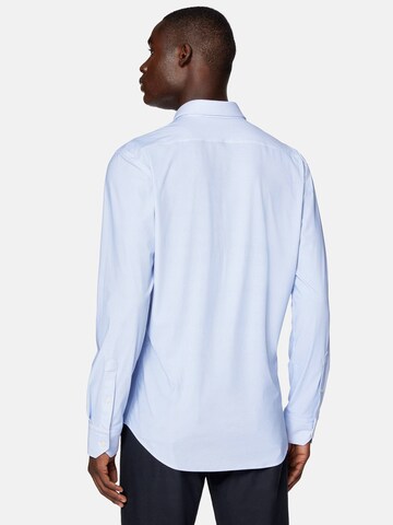 Boggi Milano Slim Fit Funktionshemd in Blau