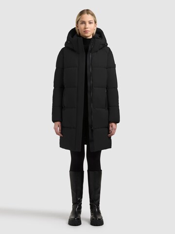 khujo Wintermantel 'Haya3' in Zwart