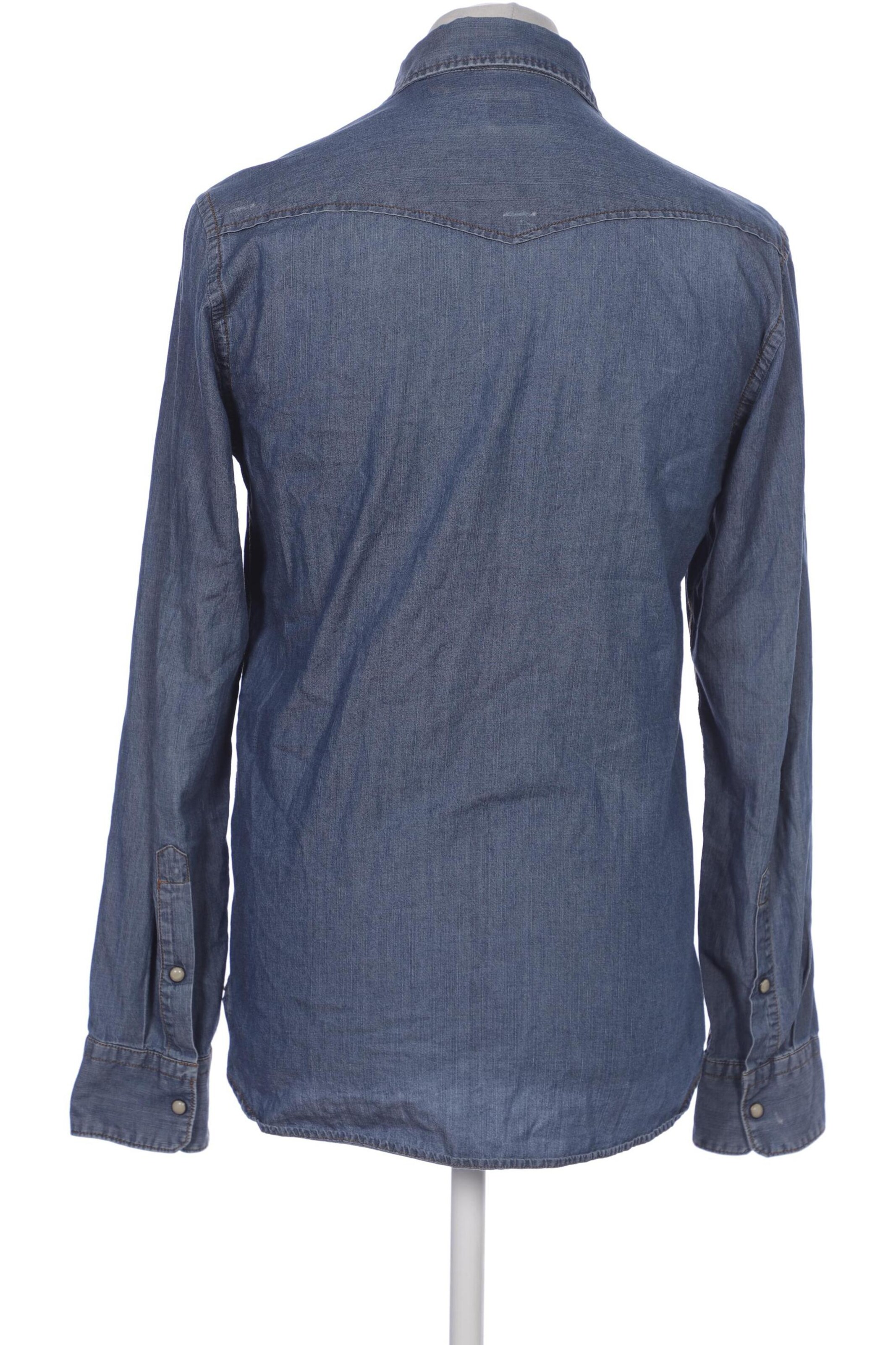 JACK & JONES Button Up Shirt in M in Blue