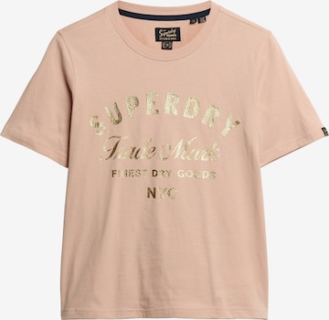 T-shirt Superdry en rose : devant