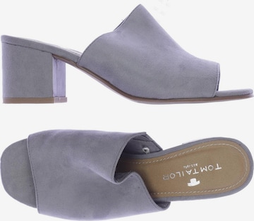 TOM TAILOR Sandals & High-Heeled Sandals in 38 in Grey: front