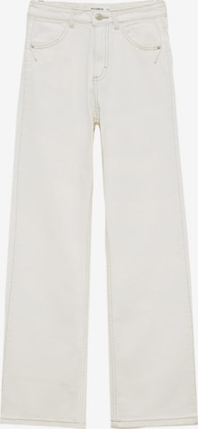 Pull&Bear Regular Jeans in White: front