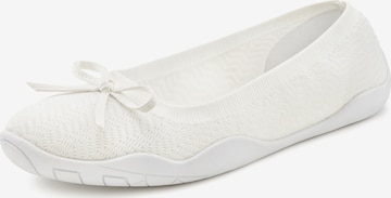 LASCANA Ballet Flats in White: front