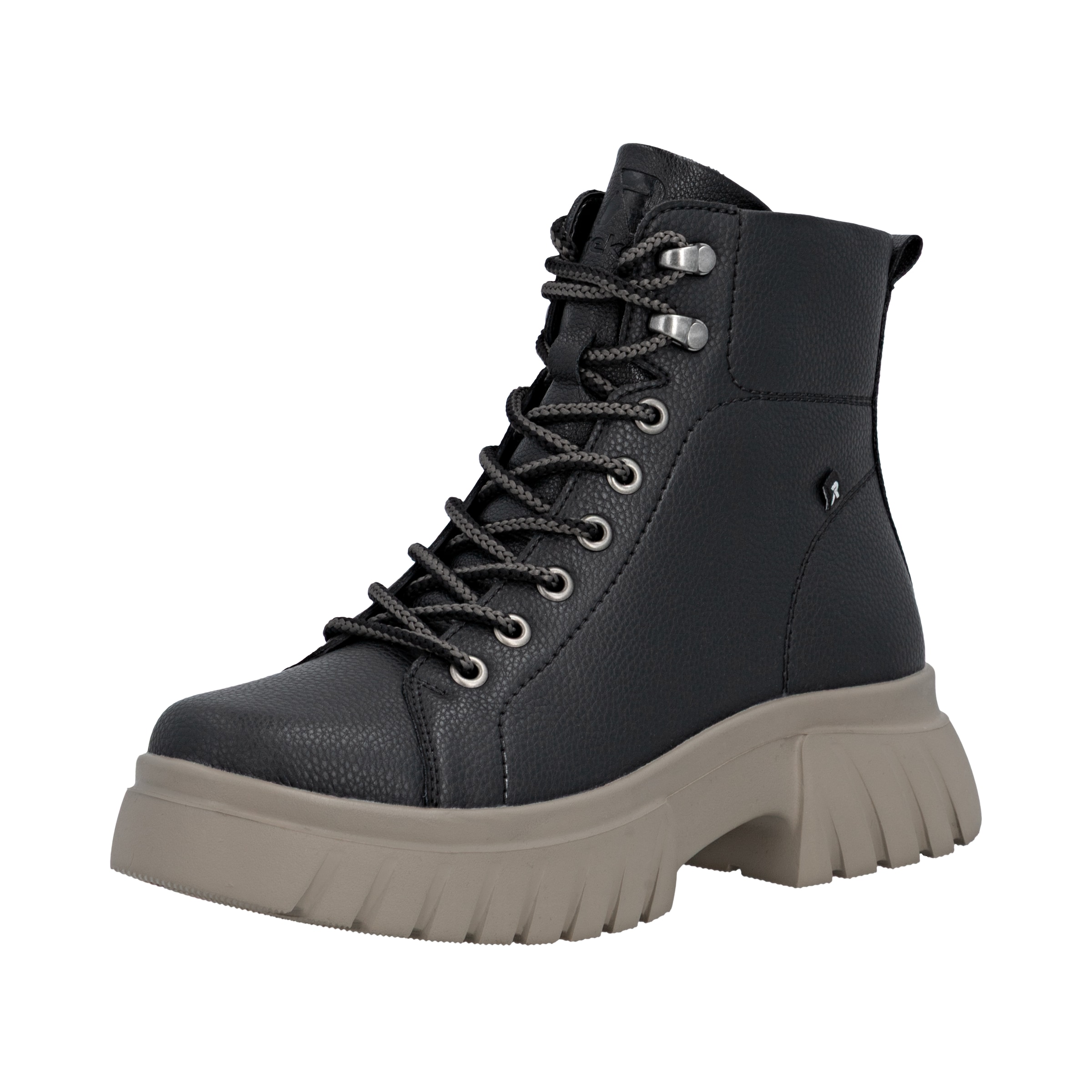 Rieker Schnürstiefelette in Schwarz: Vorderseite