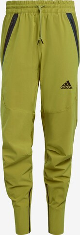 ADIDAS SPORTSWEAR Workout Pants 'Designed for Gameday' in Green: front