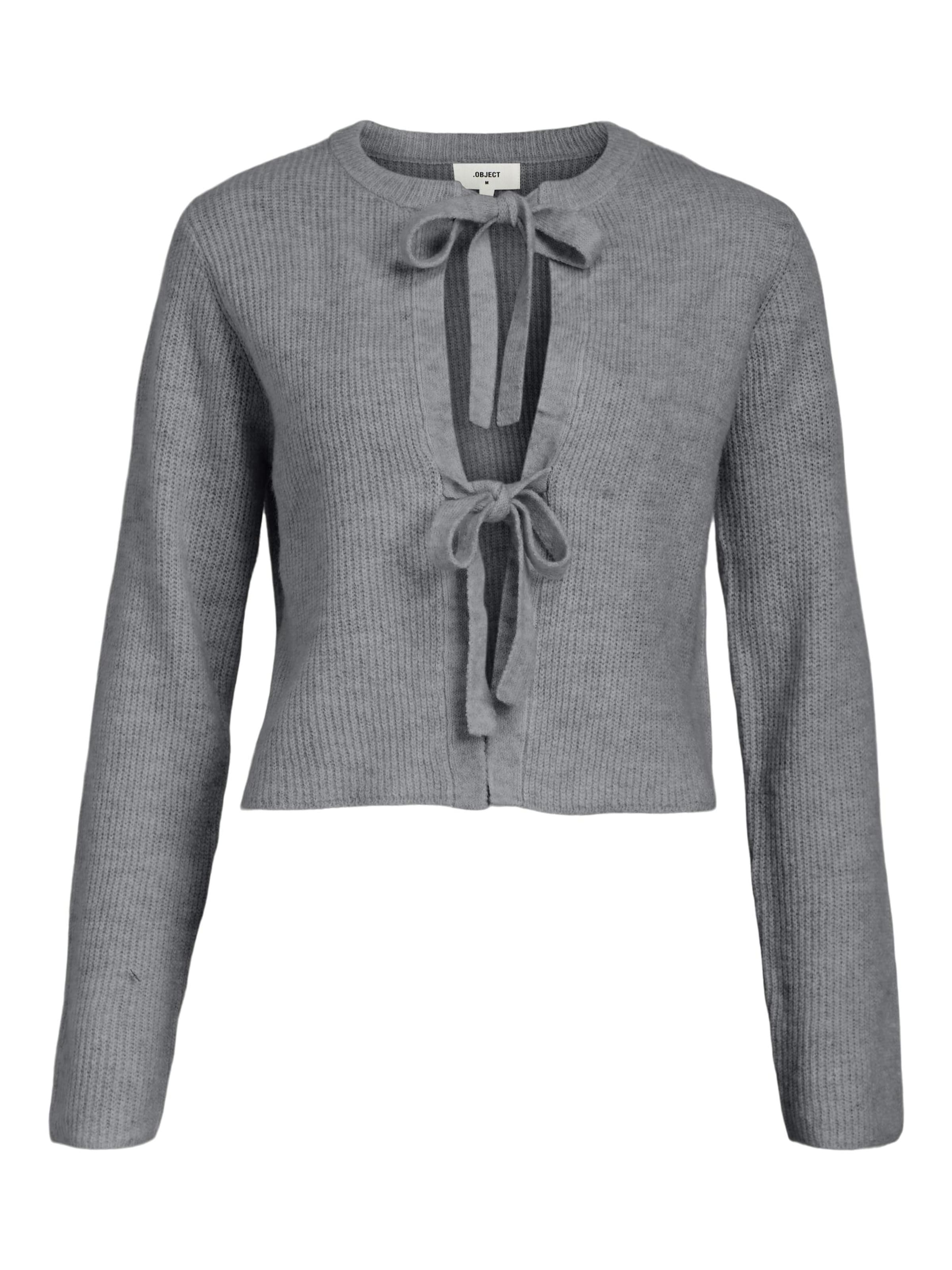 OBJECT Вязаная кофта 'Parvi' в Серый: спереди