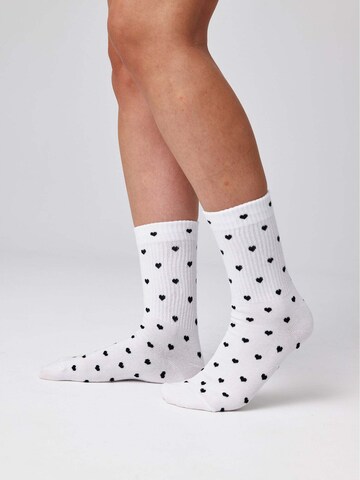 SNOCKS Socken 'Love Special' in Weiß