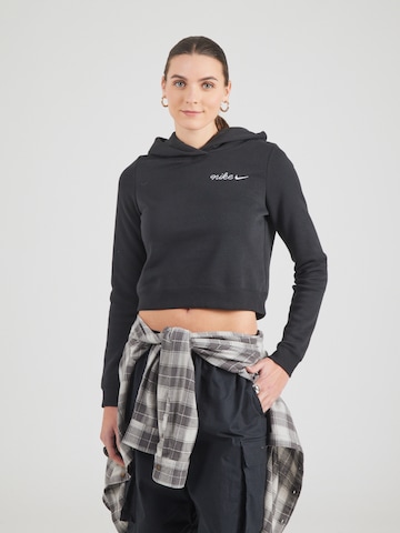 Nike Sportswear Tréning póló 'Phoenix Fleece' - fekete: elől