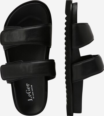 LeGer by Lena Gercke - Zapatos abiertos 'Perle' en negro: lado