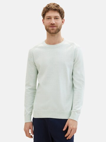 TOM TAILOR Sweater in Green: front