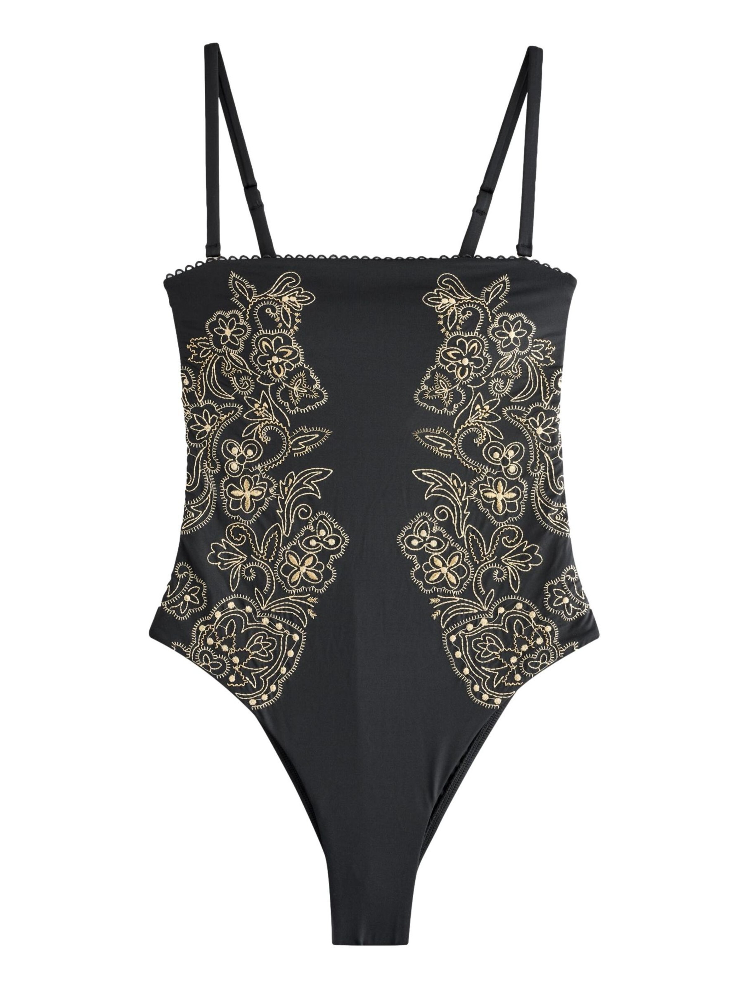 Mint Velvet Badedragt i beige / sort, Produktvisning