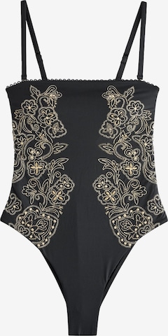 juoda Mint Velvet Biustjė Maudymosi kostiumėlis: priekis