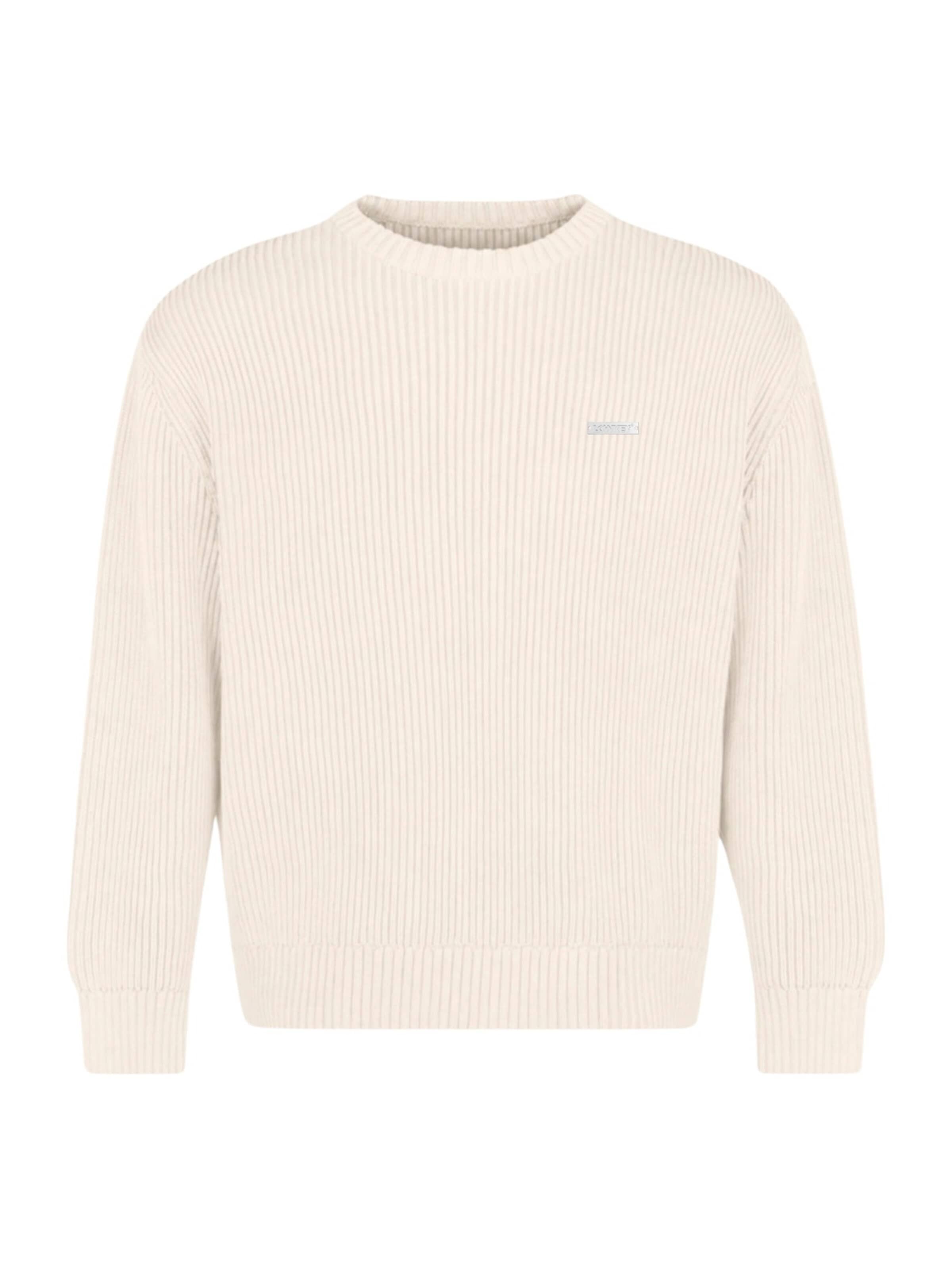 Pull-over Lowkey en beige : devant