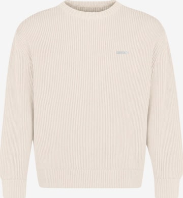Lowkey - Jersey 'Heavyweight Knit Sweater Strickpullover' en beige: frente