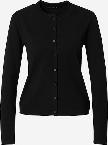 Cardigan Sisley en noir : devant