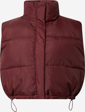 WEEKDAY Bodywarmer in Rood: voorkant