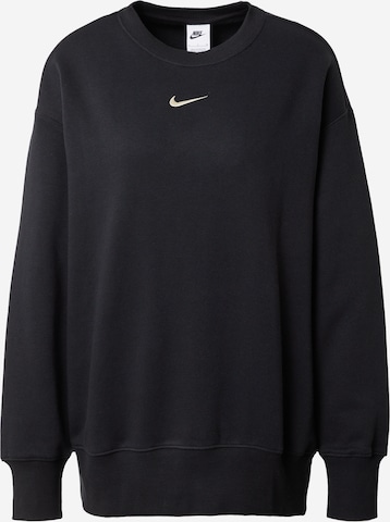 Nike Sportswear Sweatshirt 'PHOENIX' in Black: front