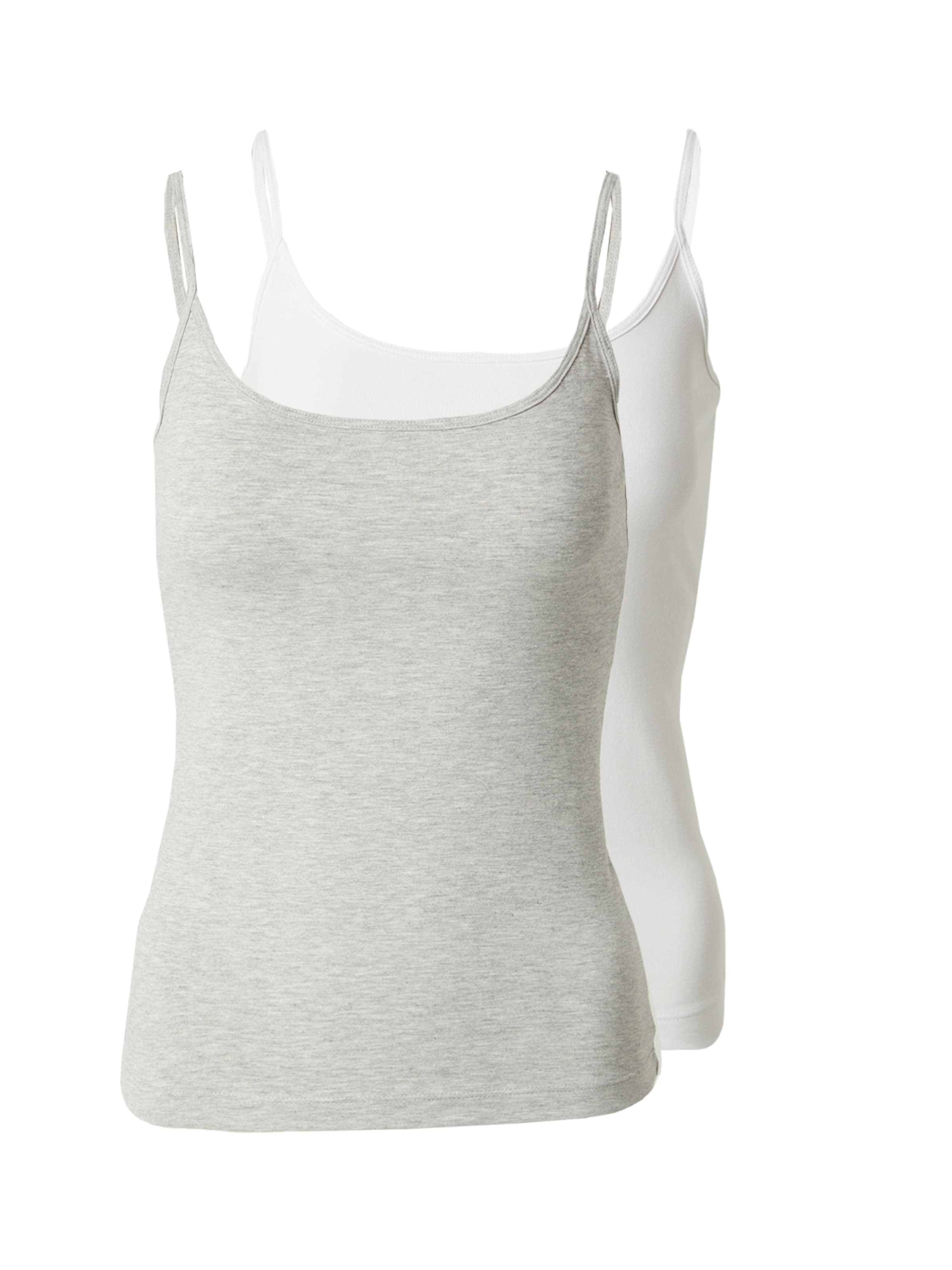 WEEKDAY Top in Grau: Vorderseite