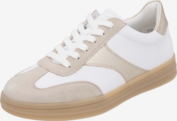 Baskets basses REMONTE en blanc : devant