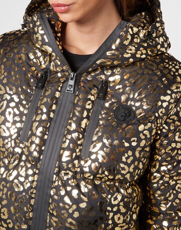 Plein Sport - Chaqueta deportiva ' Leopard ' en oro