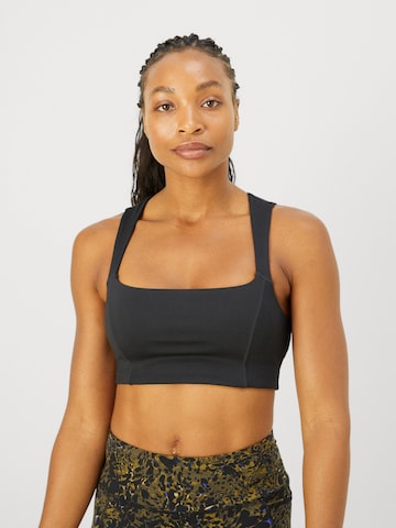 Girlfriend CollectiveBustier Sportski grudnjak 'Natalie' - crna boja: prednji dio