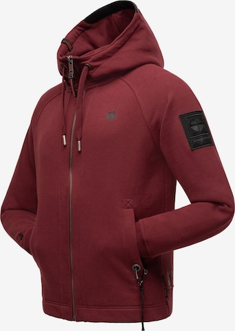 STONE HARBOUR Sweat jacket 'Finn Luca' in Red