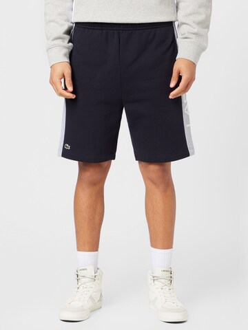 LACOSTE Regular Pants in Blue: front