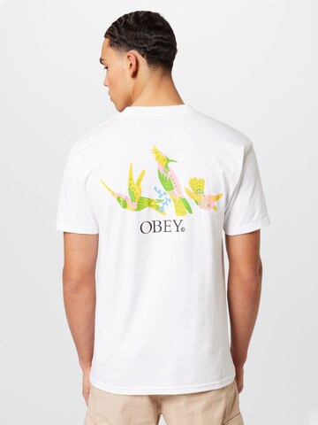 Maglietta di Obey in bianco