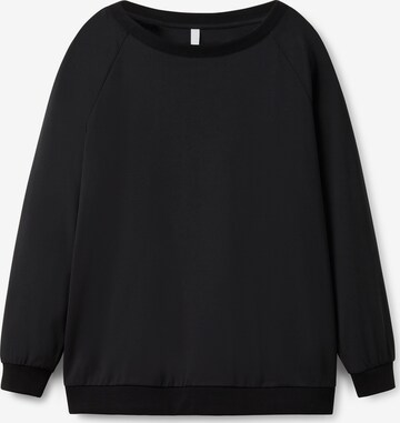 SHEEGO Sweatshirt in Zwart: voorkant