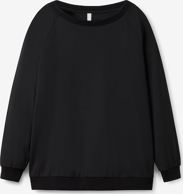 SHEEGO Sweatshirt in Zwart: voorkant