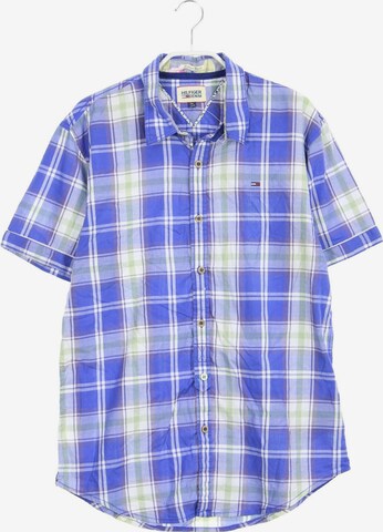 Tommy Jeans Button Up Shirt in M in Blue: front