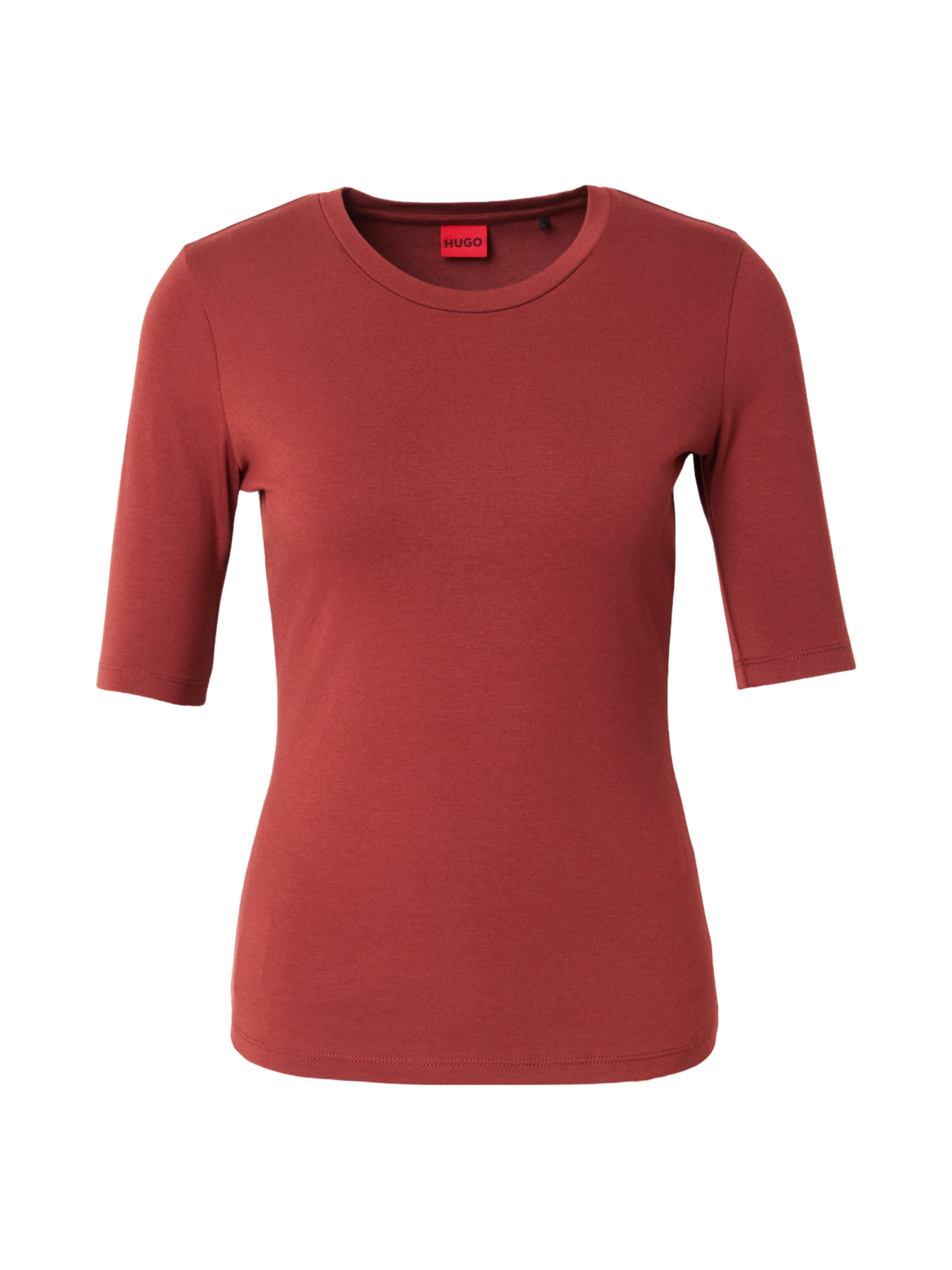 HUGO - Camiseta 'Darnelia' en marrón: frente