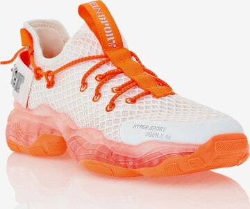 Plein Sport - Sapatilhas baixas 'Tiger Attack Gen.x.4' em branco: frente