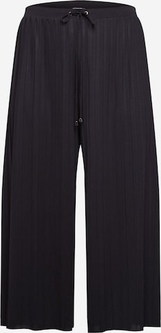 Wide leg Pantaloni 'Caren' di ABOUT YOU Curvy in nero: frontale