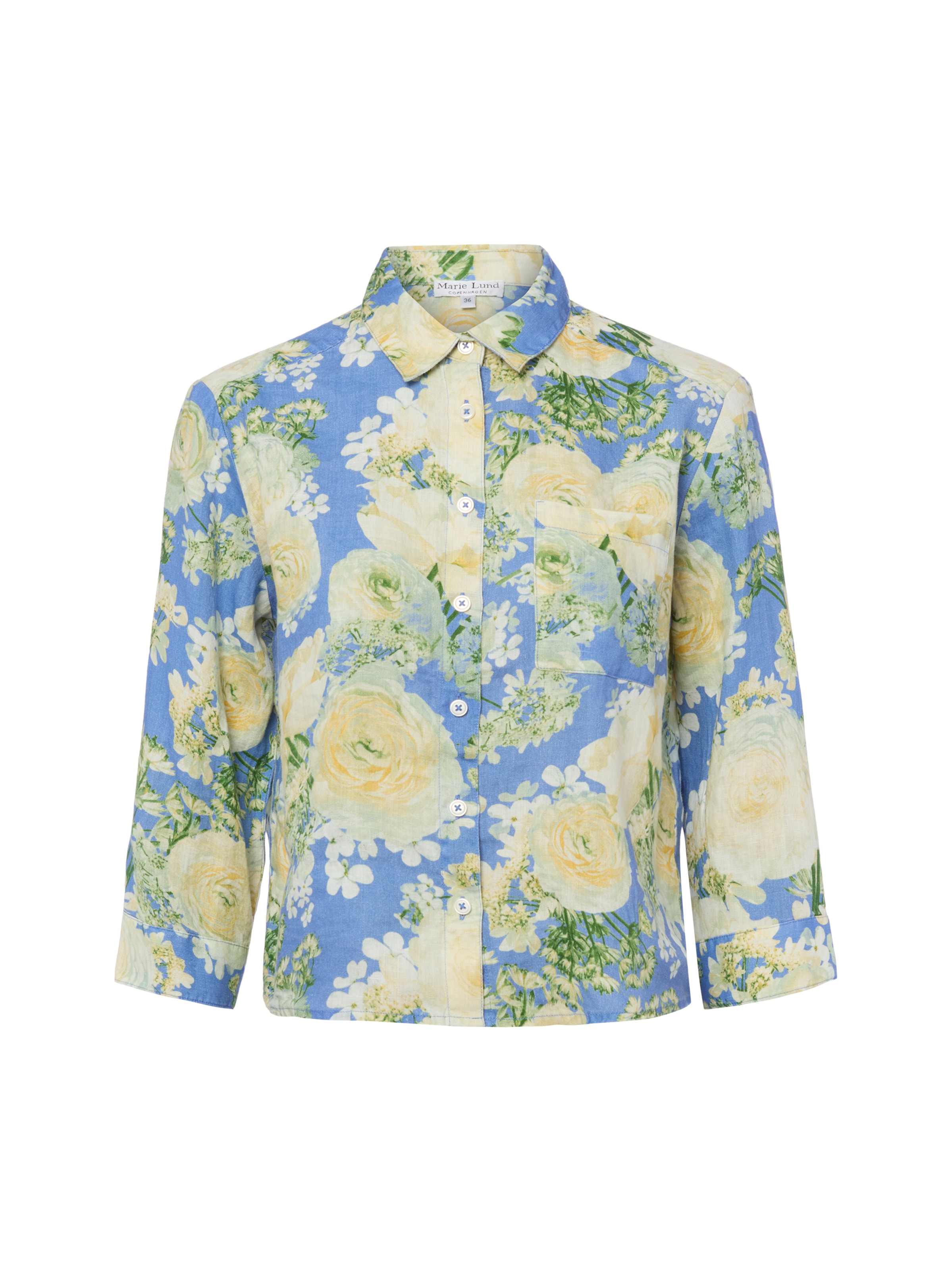 Marie Lund Bluse Liane in Gelb: Vorderseite