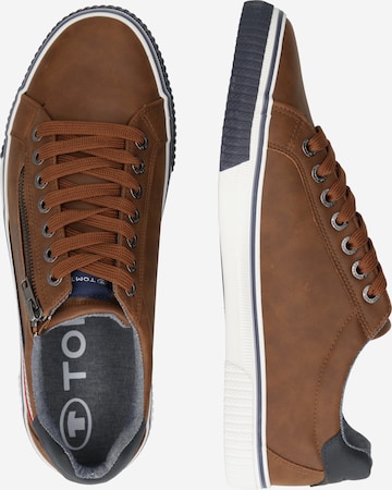 TOM TAILOR Sneaker low i brun