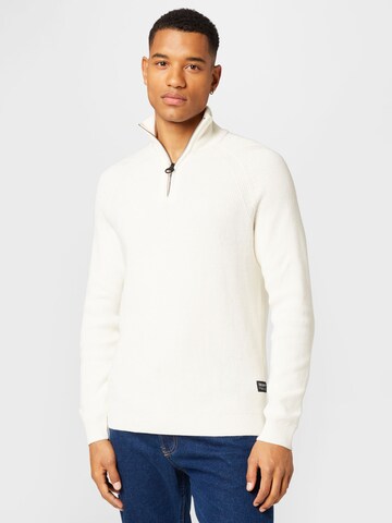 TOM TAILOR DENIM Pullover in Beige: predná strana