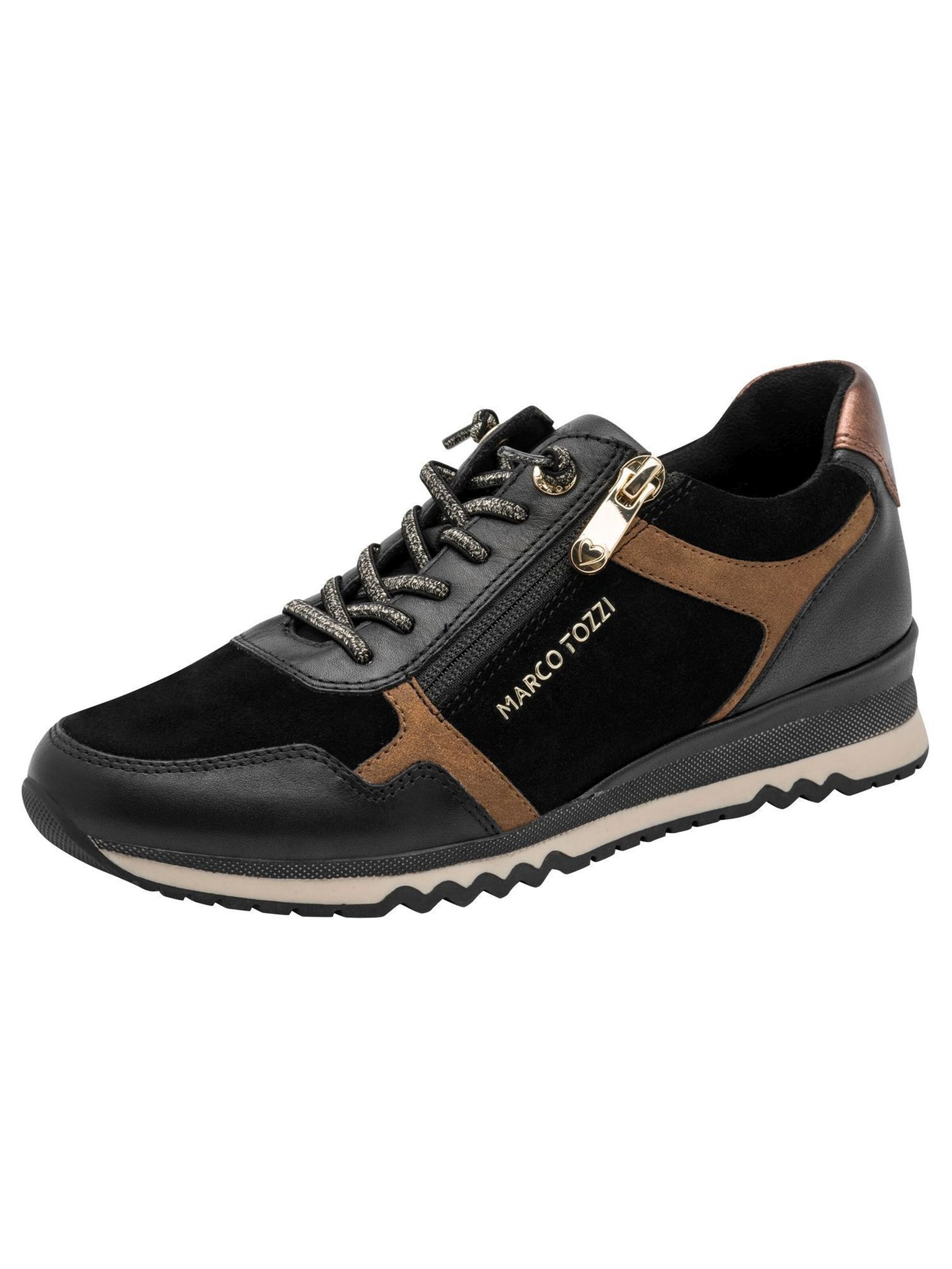 Baskets basses MARCO TOZZI en noir : devant
