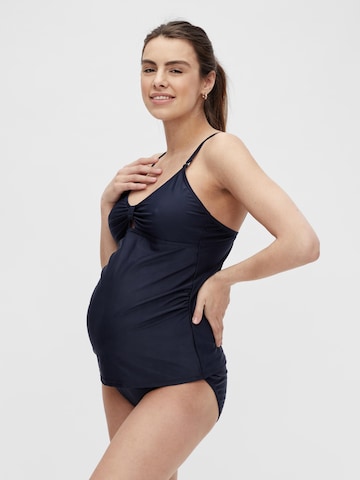 MAMALICIOUS Bustier Tankini in Blau: predná strana